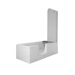 VitrA Conforma Badewanne 57940001000 170 x 75 cm, rechteckig mit Einstieg links, weiß