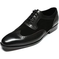 Allthemen Schnürschuh mit klassischer Ziernaht Anzugschuhe Herren Businessschuhe Glattleder