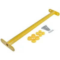 ROG-Gardenline Turnreck Reckstange Metall stabile Turnstange inklusive Montagematerial, (gelb, 60 cm)