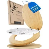 Lobenswerk WC-Sitz Toilettendeckel mit Absenkautomatik, Klodeckel, Klobrille, SoftClose, antibakteriell, UV-beständig, inkl. Installationsschablone