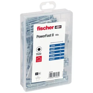 Fischer Sortimentsbox Meister-Box Spanplattenschraube FPF II TX Teilgewinde - 562274
