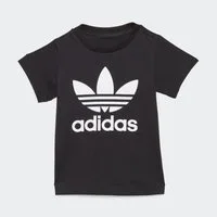 adidas Originals T-Shirt TREFOIL KIDS für Babys, sportlicher Schnitt, mit kurzen Ärmeln, mit Knopfleiste