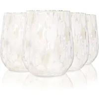 SÄNGER Gläser-Set Curacao, 4-tlg., Glas, 4x Trinkgläser Curacao mit Punkten, Füllmenge 320ml, mehrfarbig
