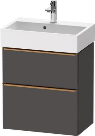 Duravit D-Neo Waschtischunterbau wandhängend Graphit Matt 584x372x625 mm - DE4329004490000 DE4329004490000