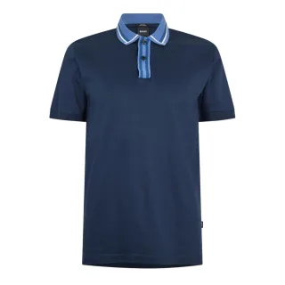 Boss - Poloshirt für Herren, kurzärmlig (Dunkelblau)