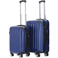 Beibye Kofferset 2-teilig 65 + 55 cm, 4 Doppel-Rollen, Dehnfalte, div. Farben