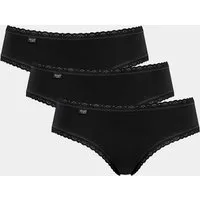 sloggi Hipster 24/7 Cotton Lace (3er Pack) aus zarter Spitze, elastisch, feminin