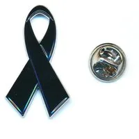 hegibaer Pins Schwarze Schleife Symbol Trauer Andenken Pin Anstecker 0965 (1-tlg), Edel und Hochwertig