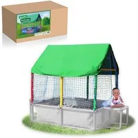 QUADRO Spielturm-Erweiterung Ballcage, (Montessori-inspiriertes Erweiterungsset, Ergänzung zum Pool L), Modulare Erweiterung für Pool L, ab 6 Monaten, Made in Germany