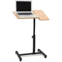 relaxdays Schreibtisch Laptoptisch höhenverstellbar Holz, gelb