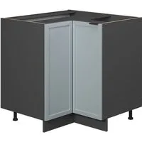 Vicco Eckunterschrank Fame-Line, Hellblau-grau/Anthrazit, 80.5 cm ohne Arbeitsplatte (1-St)