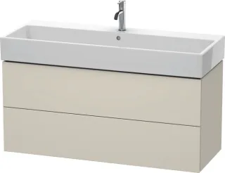 Duravit L-Cube Waschtischunterbau wandhängend Taupe Matt 1184x459x544 mm - LC627909191 LC627909191