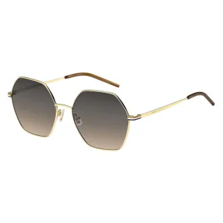 Boss - geometrisches Design-Sonnenbrille für Herren/Damen Unisex, Rund (Gold)