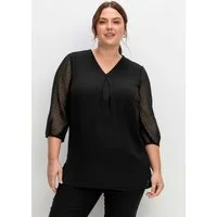 Sheego Klassische Bluse Tunika 3/4-Arm