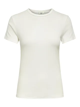 JDY - JDYLUCKY S/S O NECK TOP JRS NOOS Cloud Dancer - Gr. - M
