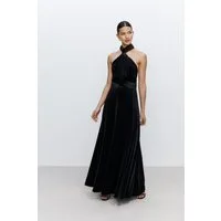 Next Samtkleid Multifunktionales Samt-Maxikleid, Brautjungfern (1-tlg)