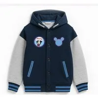 Disney Mickey Mouse Sweatjacke Kinder Sweatjacke mit Kapuze – bequeme Jacke mit Knöpfen