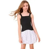 LIPSY Ballonkleid Lipsy 2-in-1 Kleid mit Punkten und Ballonsaum (1-tlg)