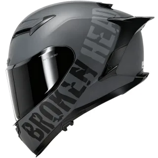 Broken Head Street Division Dark Shadow Matt Mit Black Chrome Visier