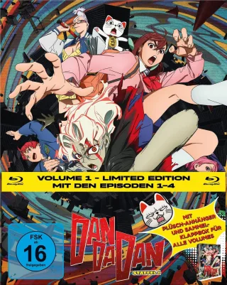 DAN DA DAN - Staffel 1 Volume 1 LTD. - Mit Plüsch-Anhänger und Sammelklappbox für alle Volumes [Blu-ray]