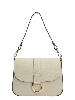 Anna Luchini Beige Rindsledertasche