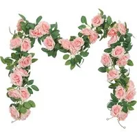 Kunstblumenstrauß Blumengirlande Deko Künstliche Rosengirlande Hochzeit, Agger