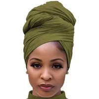 Zaewry Turbanmütze Haarwickel für Damen Schal Turban Langes Haar