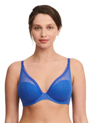 Passionata - Romane Plunge t-shirt bra sailor blue - Gr. - 75F