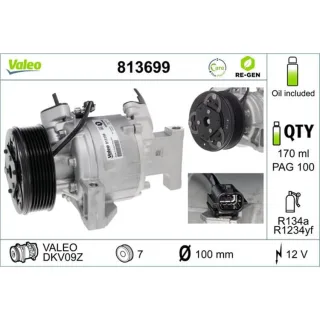 Valeo Klimakompressor Renault Twingo Smart Forfour Fortwo 813699