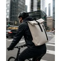AMBIENTE-LEBENSART.DE Freizeitrucksack Rolltop Rucksack Wasserabweisend Damen Herren Laptop Fach ALLROUNDER