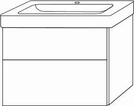 Sanipa Waschtischunterbau mit Auszügen 3way BP9771B