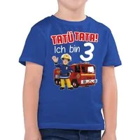 Shirtracer T-Shirt Tatü Tata! Ich bin 3 Geburtstag Feuerwehr I Feuerwehrmann (1-tlg) Feuerwehrmann Sam Jungen