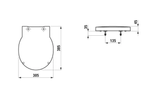 LAUFEN Urinaldeckel VAL passend zu H8942827590001