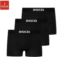 SNOCKS Boxershorts Enge Pants Herren Unterhose (3-St) aus Bio-Baumwolle ohne kratzenden Zettel