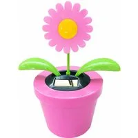 Ebaxx Dekofigur XXL 28 cm Wackelblume Wackelfigur Solar Blume Deko groß