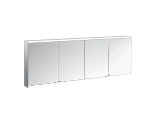 emco LED-Lichtspiegelschrank prime 2 Facelift schwarzAufputz, 2000 mm, 4-türig, IP 20 Rückwand versp 949713566