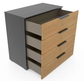 Ventura Kommode eiche schwarz
