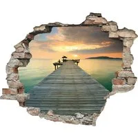 queence Wandtattoo Steg (1 St), Wandsticker, Wandbild, selbstklebend, 3D, Wanddurchbruch