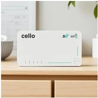 Cello C160 5G LTE WLAN Travel Router, 3600 Mbit, eSIM/SIM Mobiler Router, 32 Geräte gleichzeitig, Sim-Lock frei, Camping, Work and Travel
