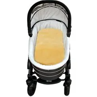 Babylammfell Einlage - echtes Lammfell, Heitmann Felle, ideal für Soft-Tragtaschen, Kinderwagen, Buggy, Kinderbett, waschbar