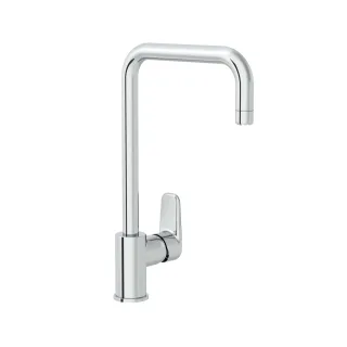 VitrA Flow Soft Einhebel-Spültischmischer Höhe 36 cm mit schwenkbarem Auslauf Chrom,A43426EXP A43426EXP