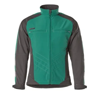 MASCOT Dresden Softshell Jacke UNIQUE Grün / Schwarz XS - 12002-149-0309-XS