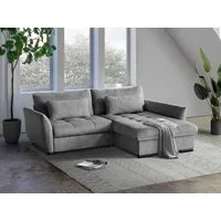 Beautysofa Ecksofa Caro, Lieferung beinhaltet die Einbringung in die Wohnung, 240 cm Corner Sofa, stilvoll Wohnzimmerecke, Bettfunktion