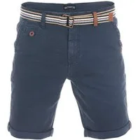 riverso Chinoshorts Herren Shorts RIVKlaas Regular Fit Bermudashorts mit Gürtel