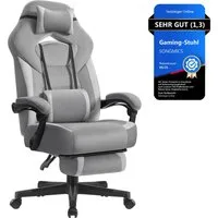 SONGMICS Bürostuhl, Gaming-Stuhl, Computerstuhl, ergonomisches Design, mit Fußstütze