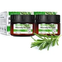 ALIVER Haarmaske Haarkur Haarpflege Rosmarin trockenes krauses gefärbtes Haar Bio Vegan, 2-tlg.