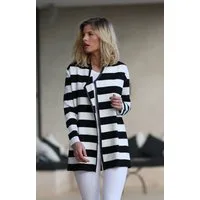 Passioni Cardigan Offener Cardigan mit breiten Streifen-Design