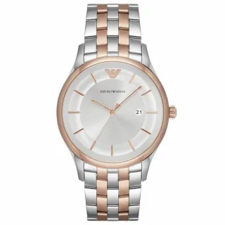 Emporio Armani AR11044 Lambda Silbernes Zifferblatt Herrenuhr