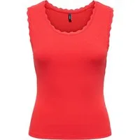 ONLY Tanktop ONLLUNI S/L TANK TOP CS JRS Baumwollmischung, regular fit, Rundhals