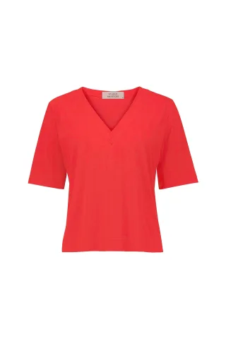 Studio Anneloes - Inge travel tee coral red - Gr. - XL